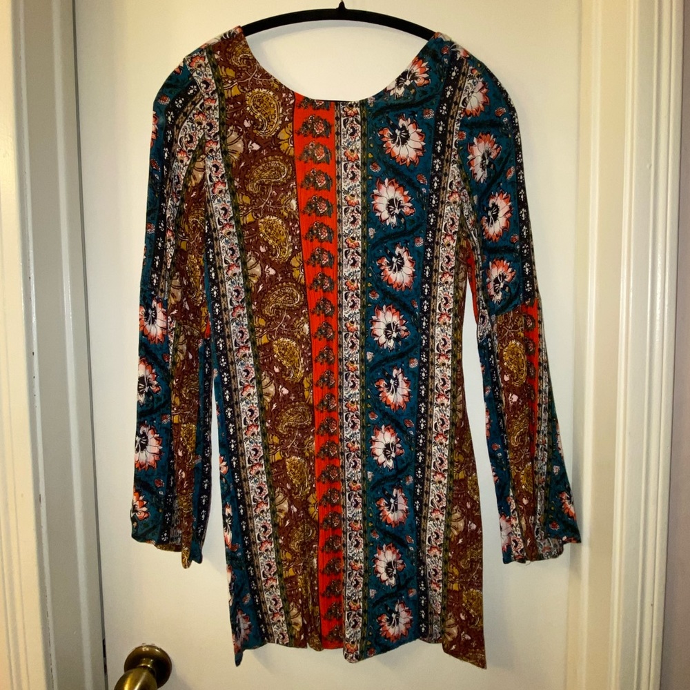 Billabong Paisley Multi-colored Mini Dress